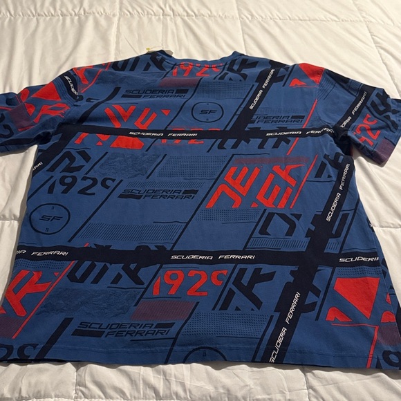 Ferrari Blue and Red Graphic Tee - Picture 5 of 5